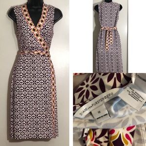 DVF Diane von Furstenberg 10 New Yahzi Wrap Dress